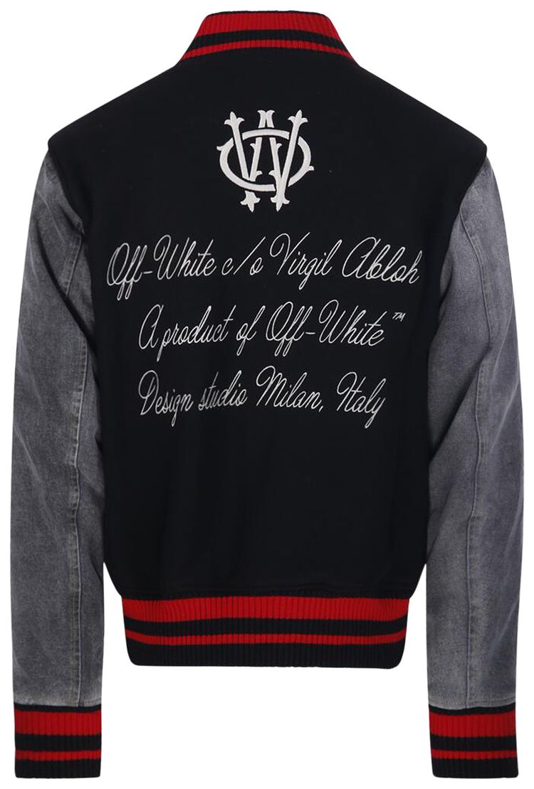 Куртка-бомбер Off-White Gothinc из шерсти, классического кроя — фото 2