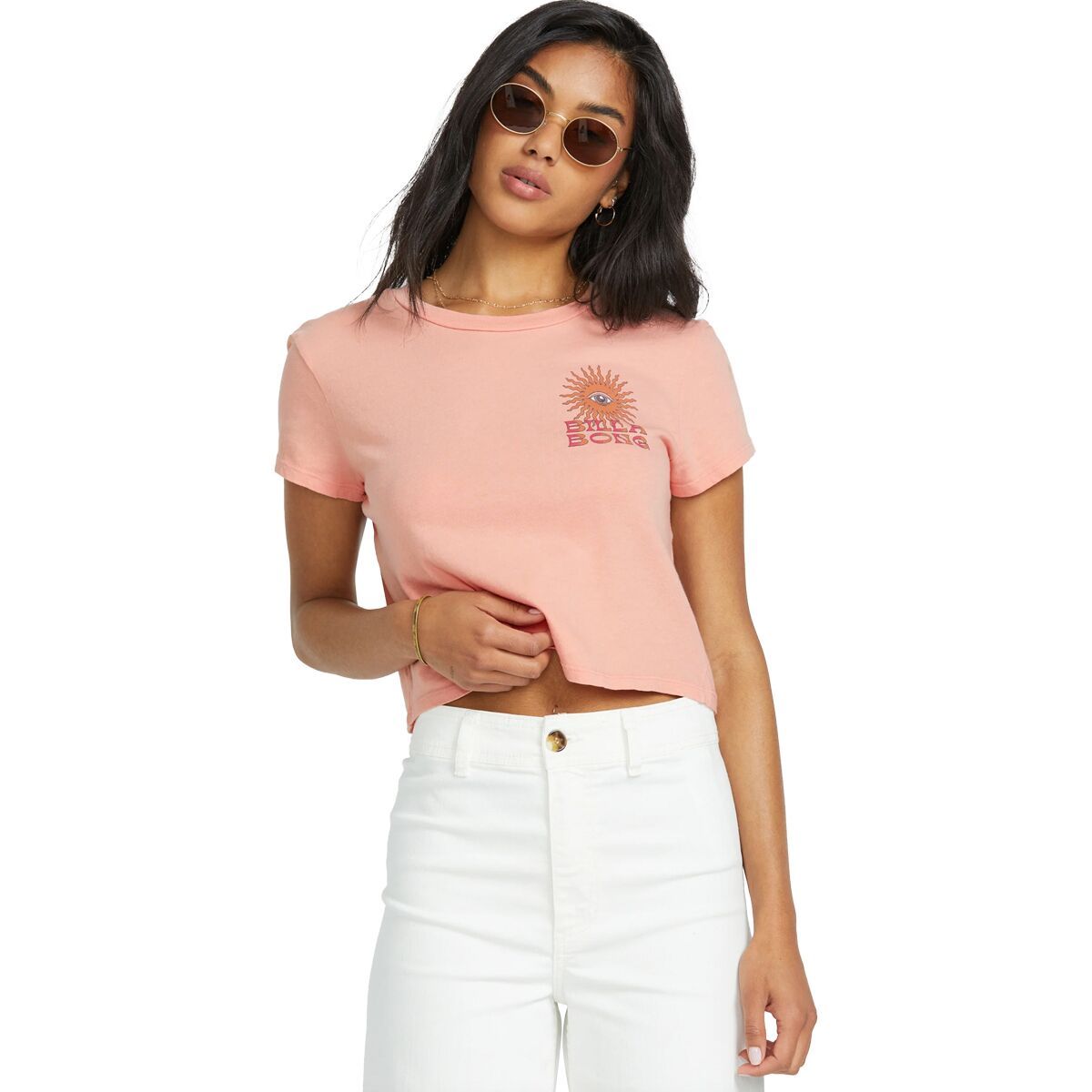

Футболка с коротким рукавом Wave trip Billabong, цвет faded rose