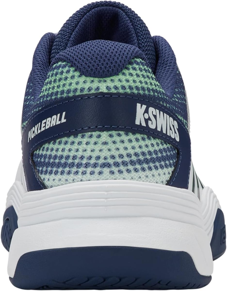 Мужские кроссовки K-Swiss Court Express для пиклбола, белый/зеленый — фото 4