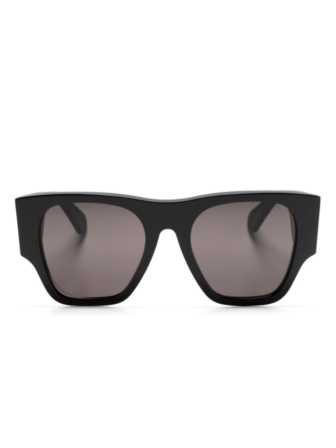 

Chloé Eyewear солнцезащитные очки в массивной D-образной оправе, черный
