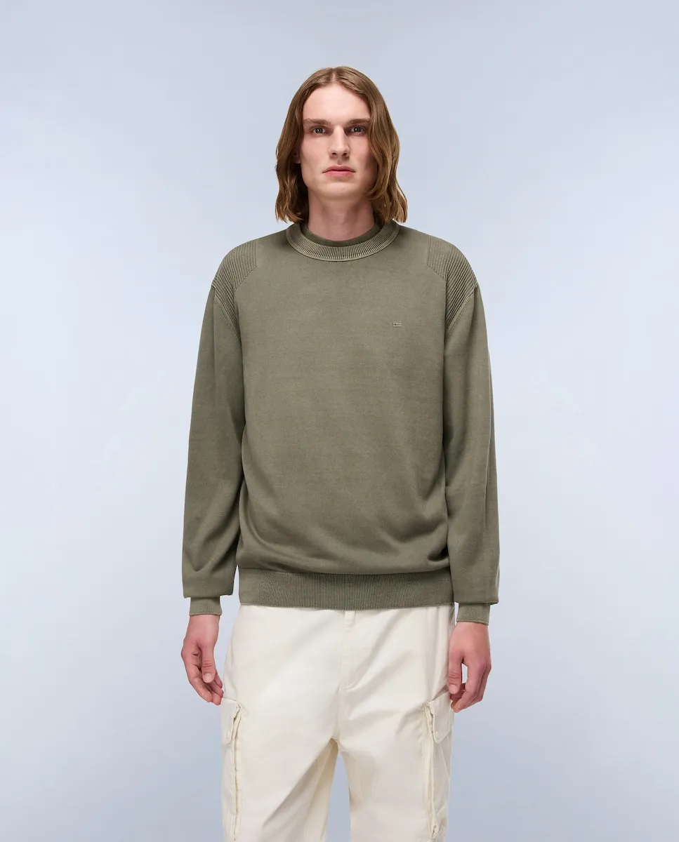 

Мужской зеленый джемпер с круглым вырезом Napapijri