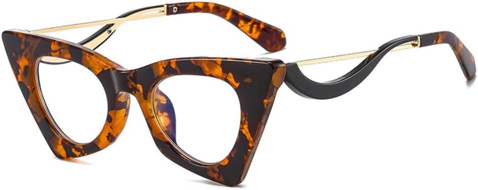 

Модные уникальные солнцезащитные очки «кошачий глаз» для женщин, ретро-очки, яркие очки с защитой от УФ-излучения UV400 для мужчин, оправа конфетных цветов MTZJH, Leopard Clear