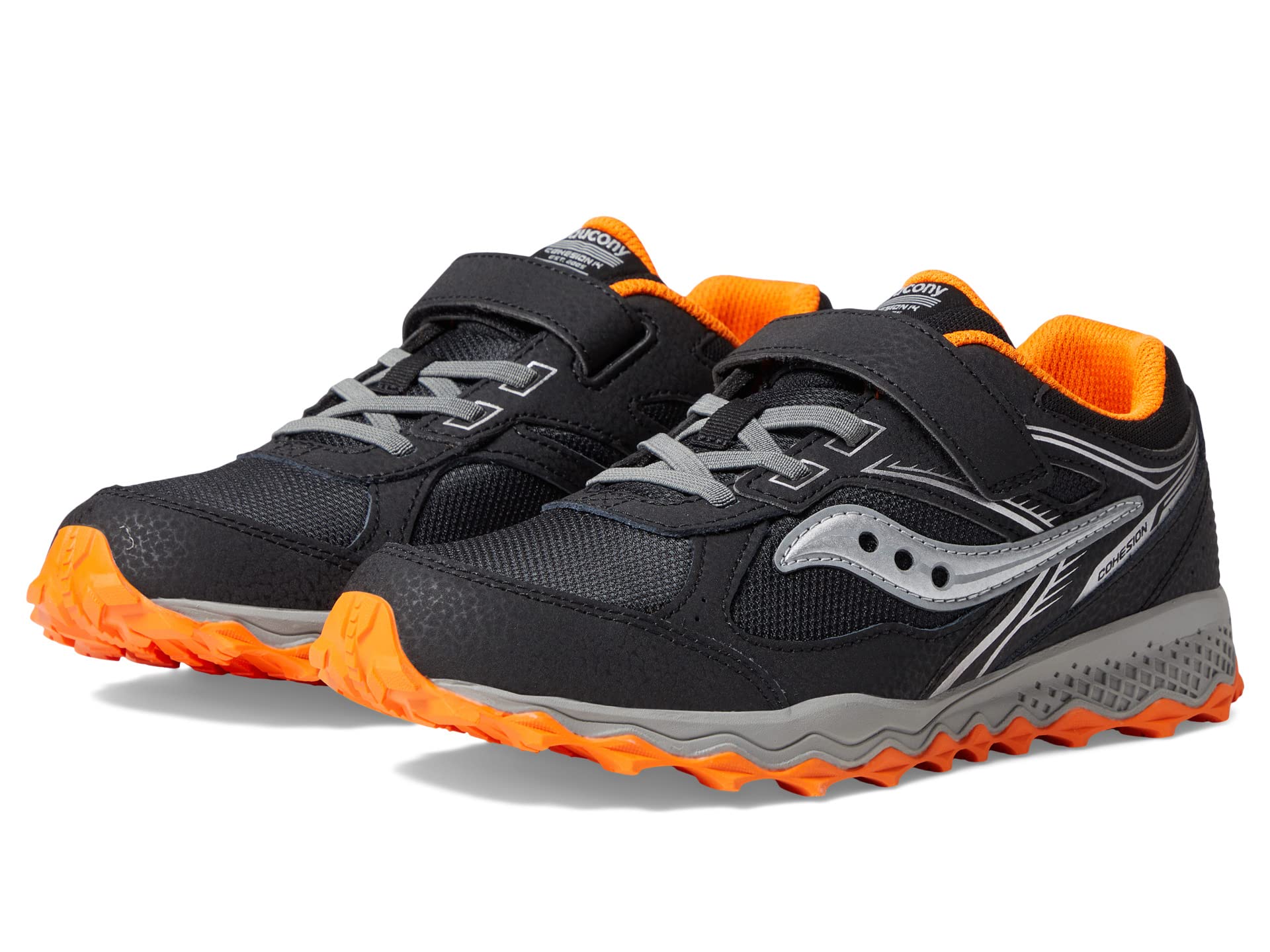 

Кроссовки Saucony Kids Cohesion Tr14 A/C Trail Running Shoes, Black/Orange