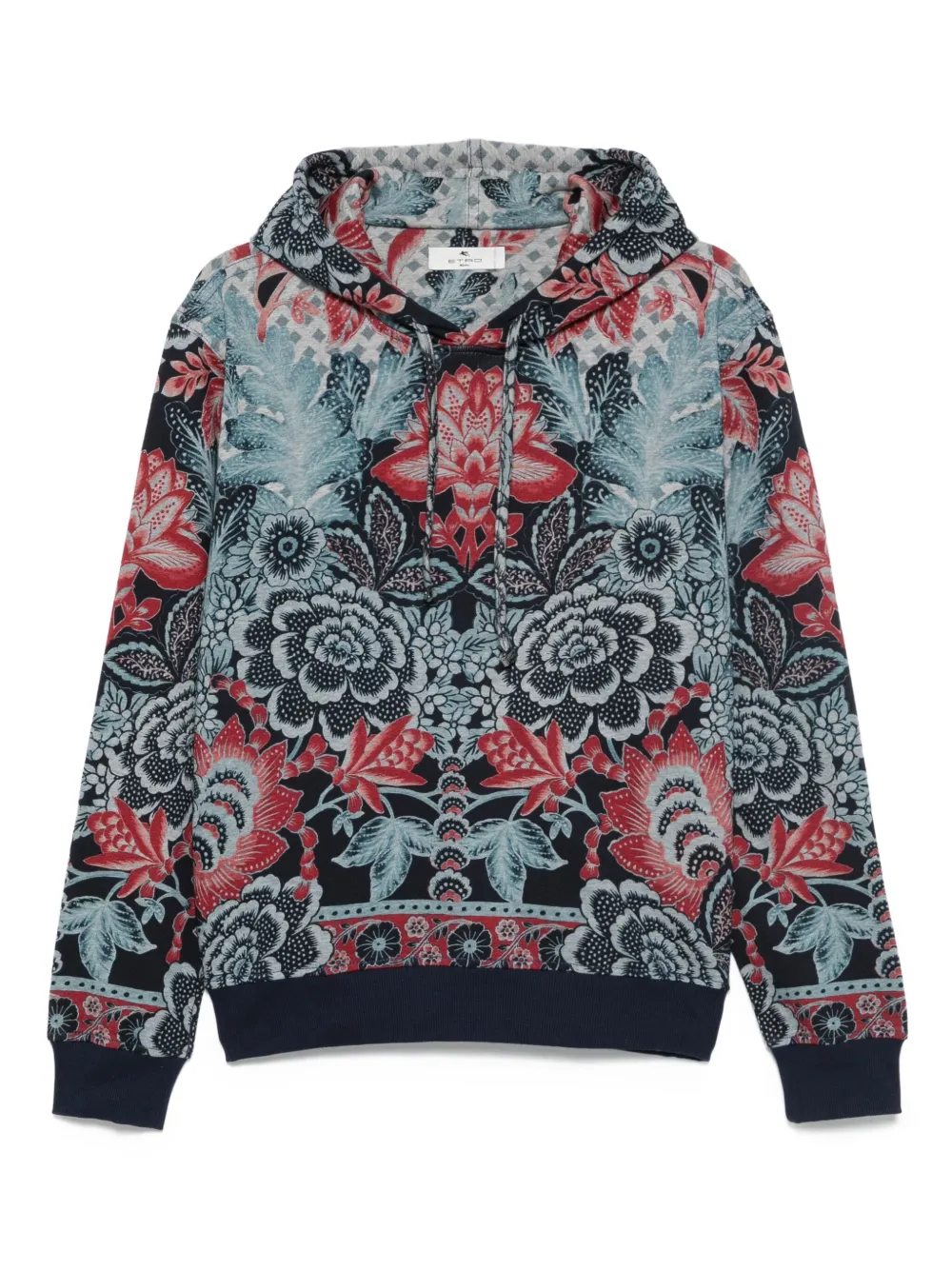 

Худи с цветочным принтом ETRO, синий
