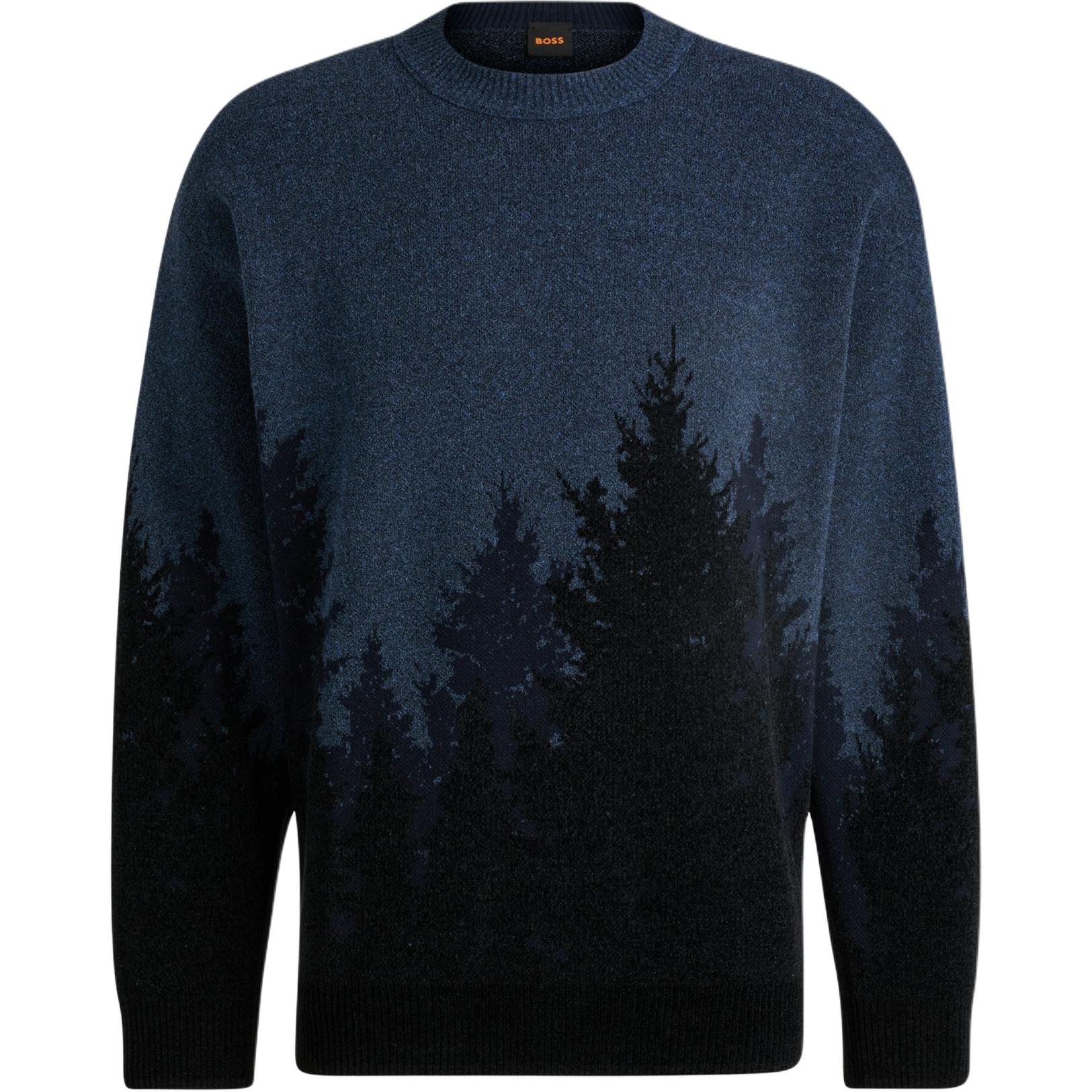 

Свитер Keverest HUGO BOSS, синий