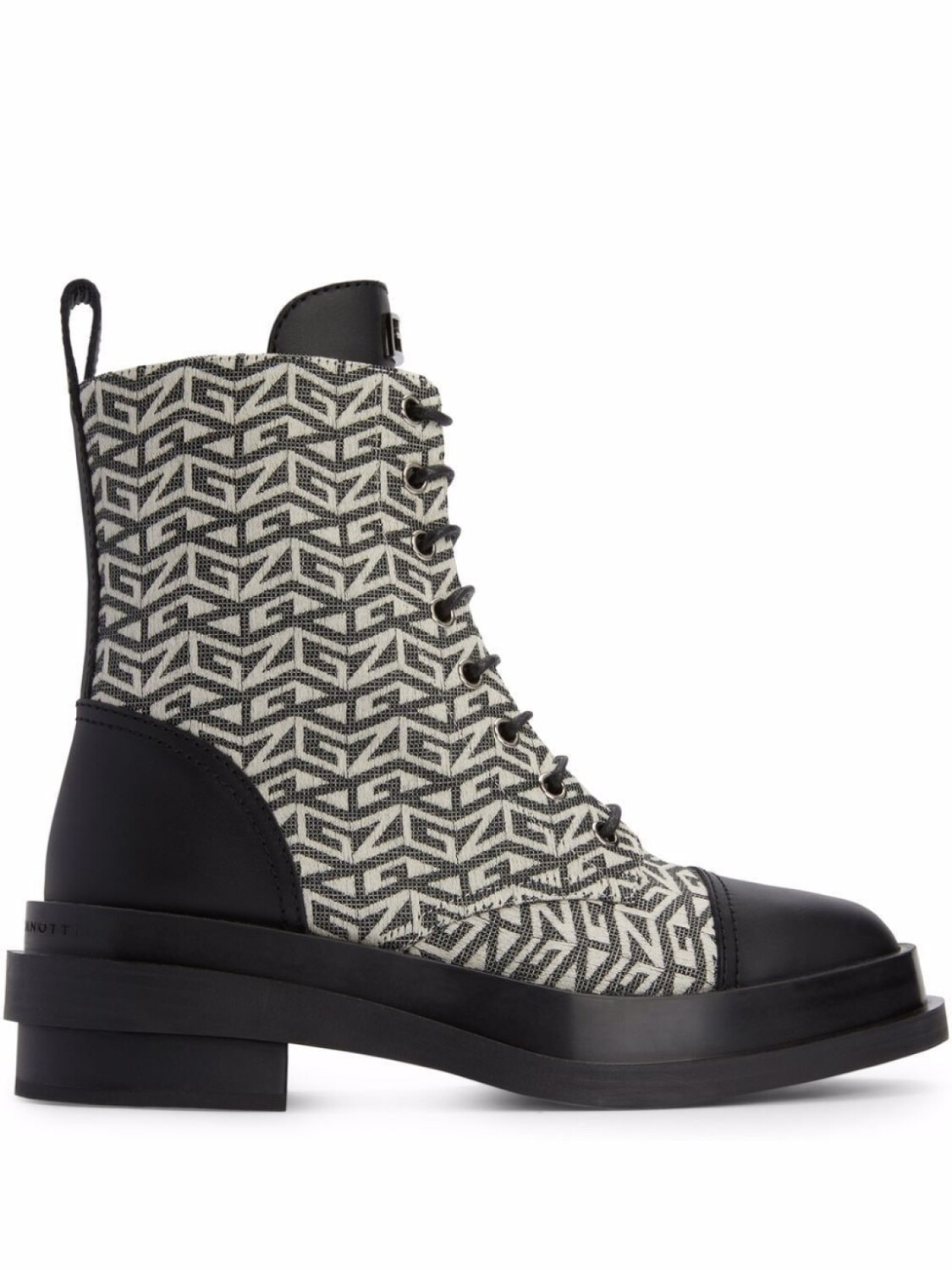 Giuseppe Zanotti ботинки Malick с монограммой, черный