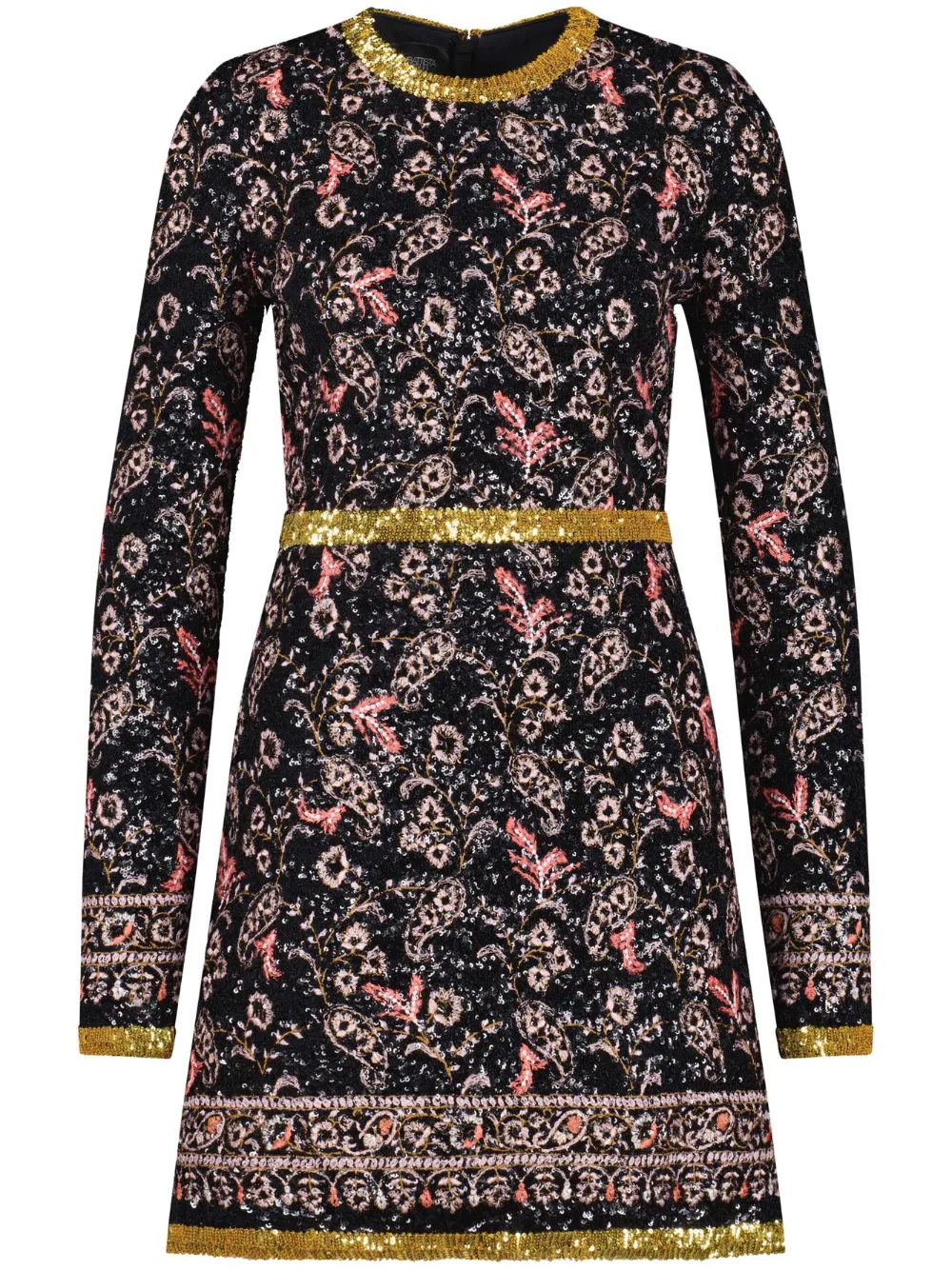

Платье мини с вышивкой Popping Paisley Giambattista Valli, черный