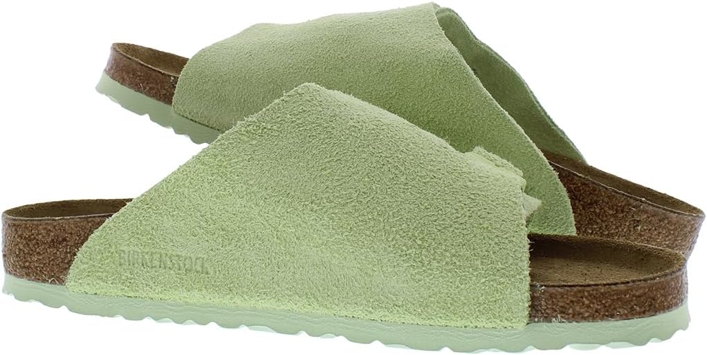 Сандалии Birkenstock Unisex Zurich BS из замши с тиснением, Faded Lime — фото 3