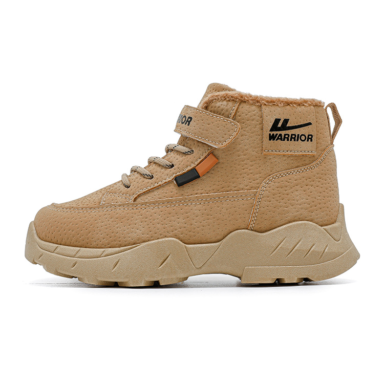 

Детские хлопковые кроссовки с увеличенной высотой, противоскользящие и устойчивые к истиранию WARRIOR, хаки