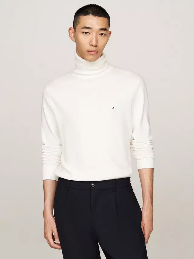 

Джемпер Tommy Hilfiger Cashmere Roll Neck, цвет fa/ivory