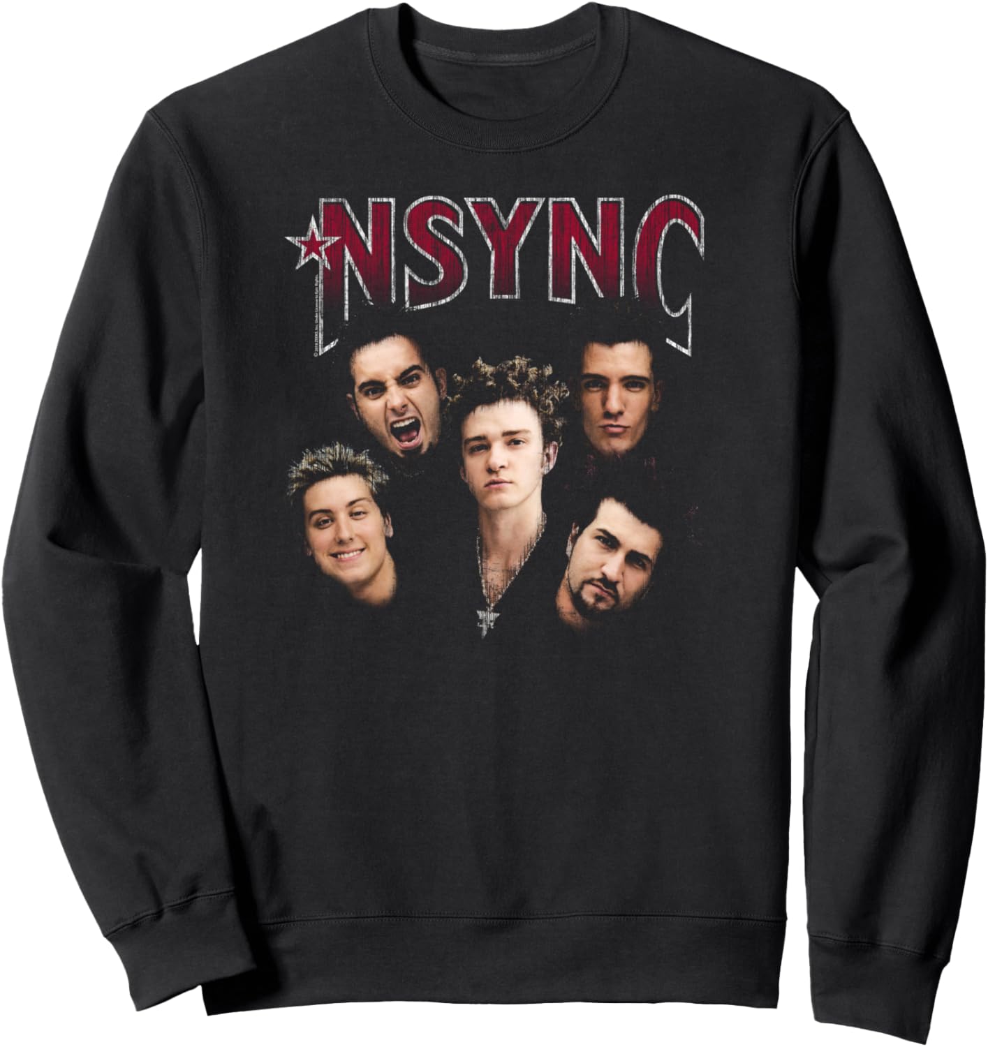 

Официальная толстовка NSYNC Crazy For You, черная, Черный, Официальная толстовка NSYNC Crazy For You, черная