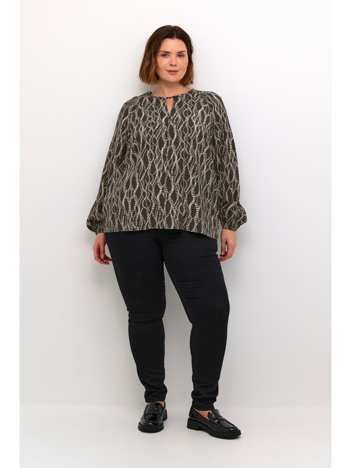 

Блузка KAFFE curve, цвет black/grey graphic simili