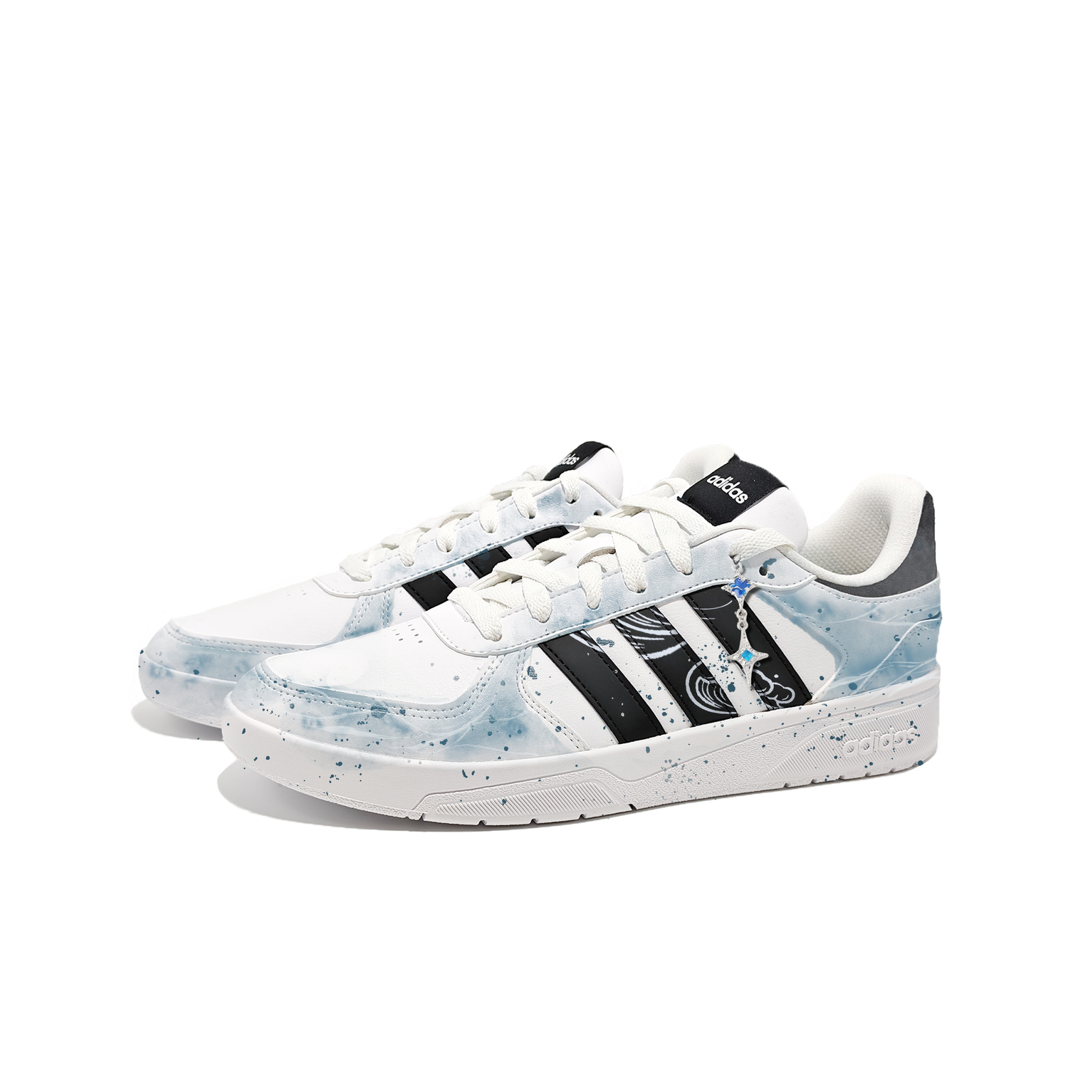 Courtbeat Kongguang, Starry Sky, Ink Wash, Trendy, New Chinese Style скейтборд обувь мужские Adidas Neo, синий — фото 4