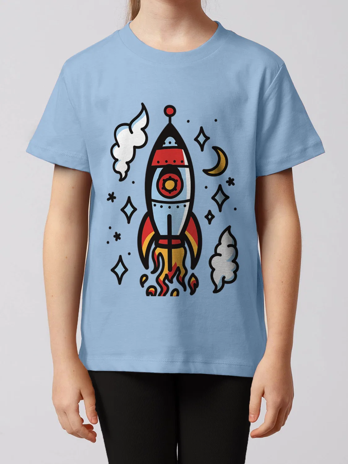 Футболка 'Rakete' Watabout.Kids, Light Blue — фото 2
