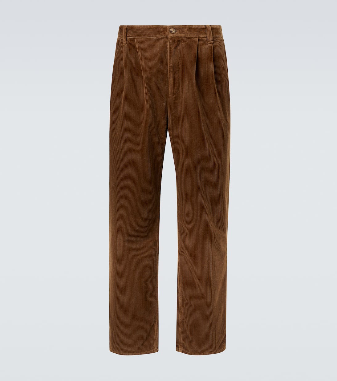 

Хлопковые вельветовые брюки с широкими штанинами Saint Laurent, Cinnamon Beige