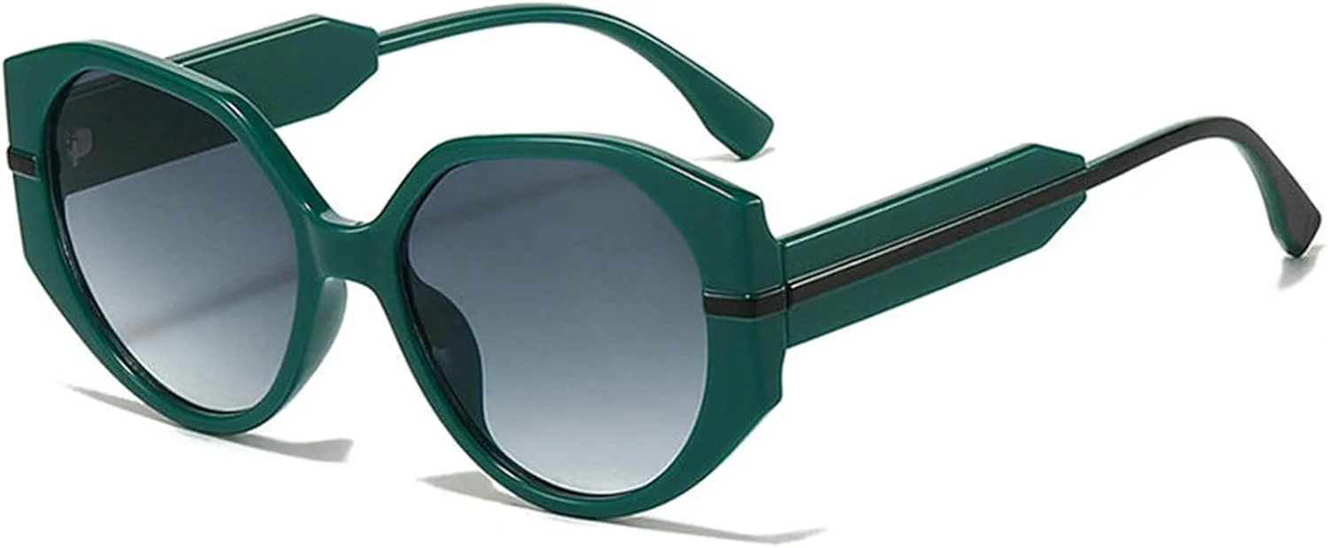 

Willochra Модные круглые солнцезащитные очки с двойной оправой для женщин, квадратные, в стиле ретро, ​​милые, с защитой от УФ-излучения UV400, конфетного цвета, C4