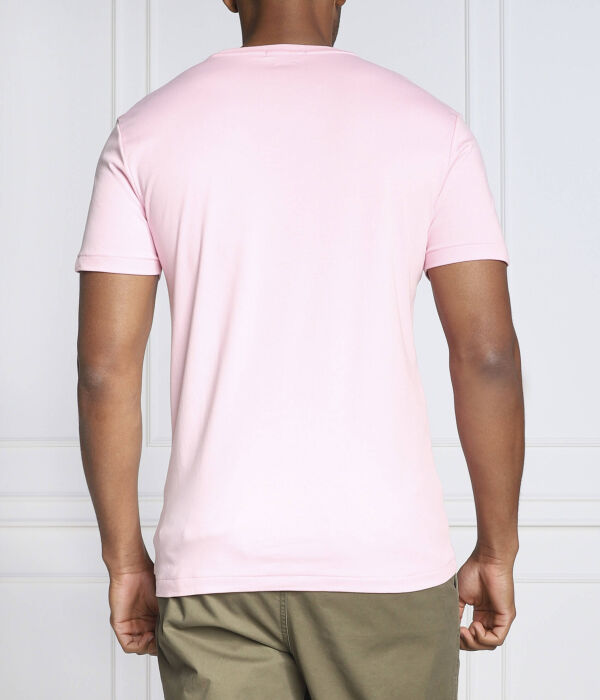 Футболка Polo Ralph Lauren Custom Slim Fit, розовый — фото 4