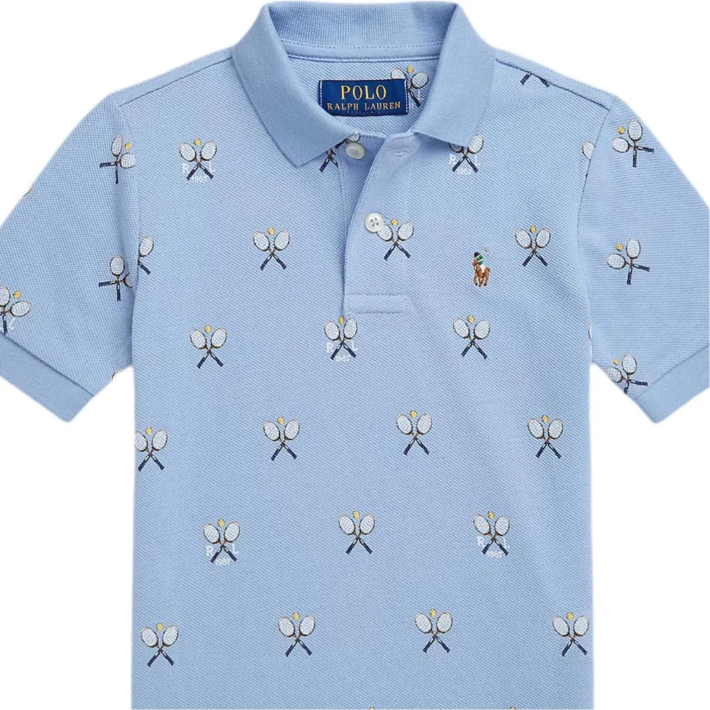 Поло для детей 3-7 лет Ralph Lauren синее — фото 3