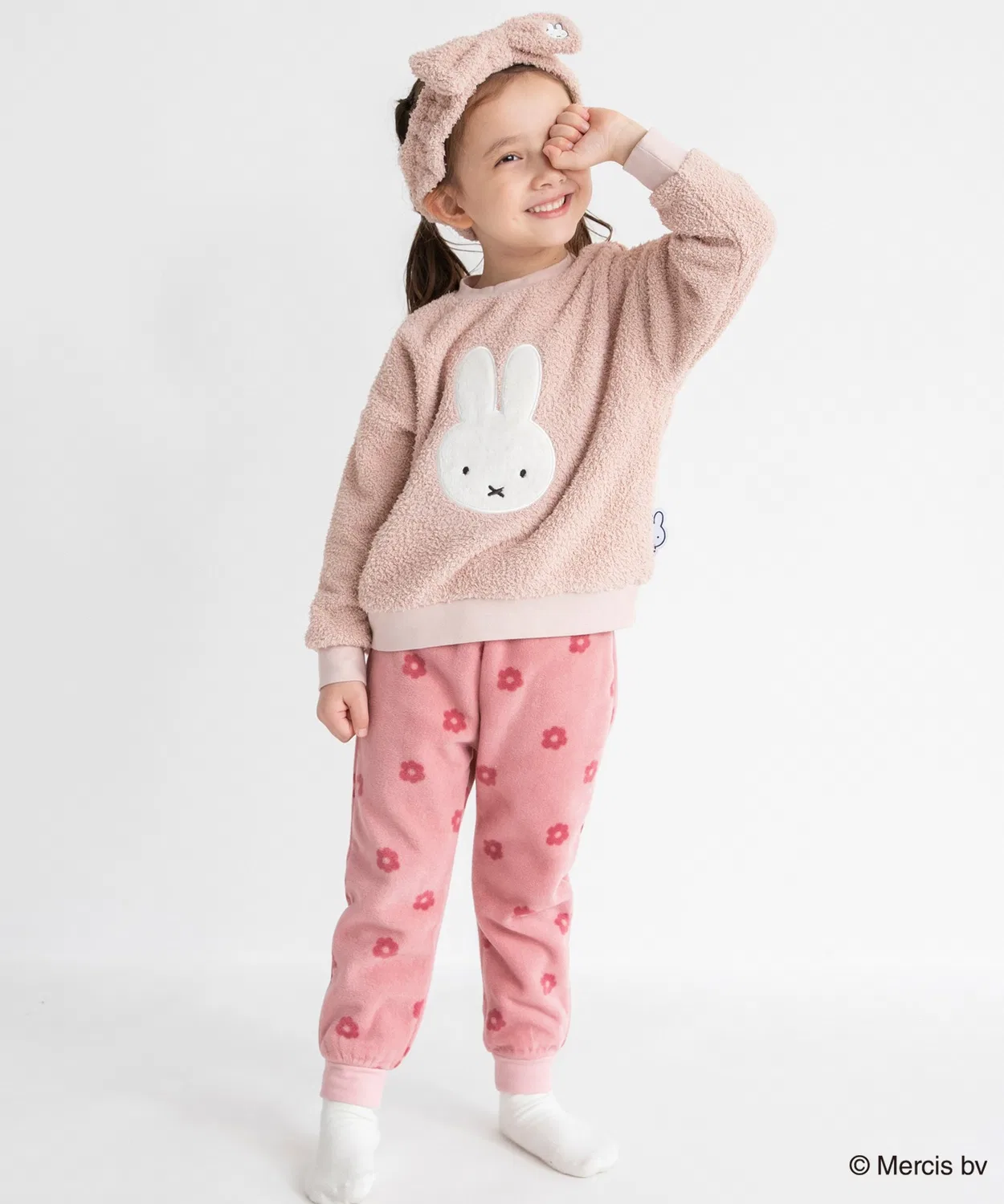 Домашний костюм Miffy из мягкого трикотажа розовый — фото 4