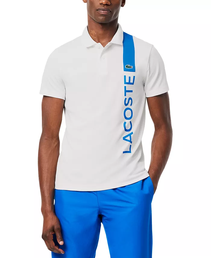 

Мужская классическая поло с логотипом Ultra Dry, отводящая влагу Lacoste, белый