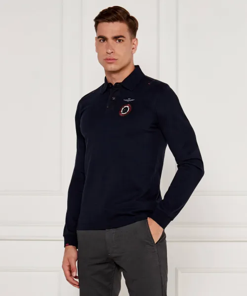 

Футболка поло Regular fit Aeronautica Militare, синий