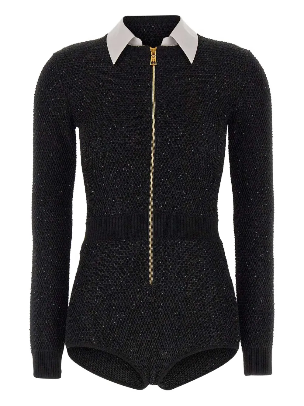 

Комбинезон с пайетками Elisabetta Franchi, черный