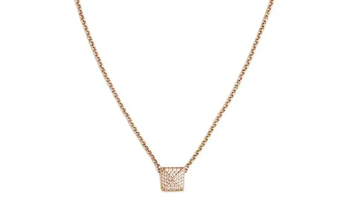 Ожерелье Clou D'H из 18-каратного золота унисекс розовое золото HERMES, розовое золото — фото 3