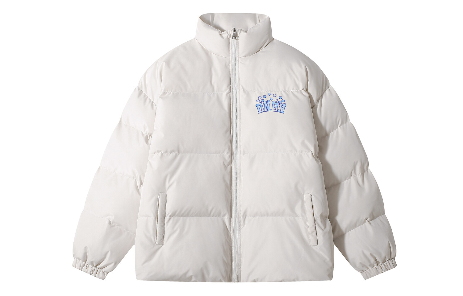 

Стеганая куртка унисекс Dnbh, Бело-розовые буквы