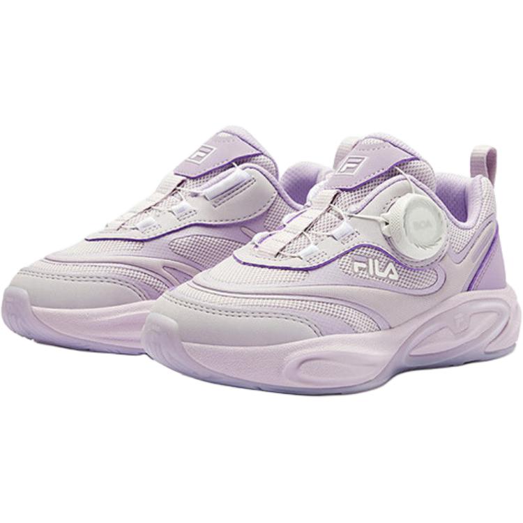 FILA KIDS BOA нескользящие износостойкие низкие детские беговые кроссовки Purple для детей 3-7 лет — фото 4