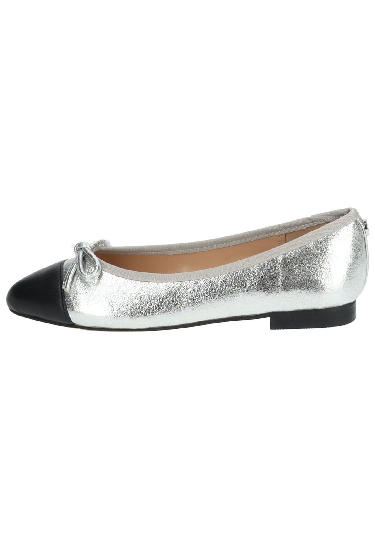 Кожаные/синтетические балетки STEVE MADDEN, серебряный — фото 2