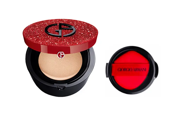GIORGIO ARMANI AMANI Luminous Red Diamond Red Air Cushion набор для макияжа естественный тон лица защита от солнца коррекция тона кожи — фото 3