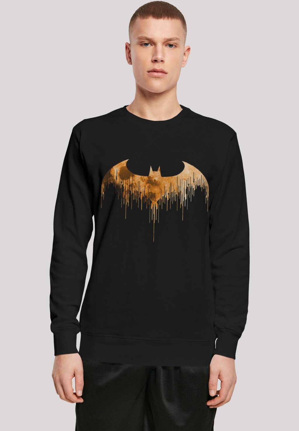 

футболка с длинными рукавами Dc Comics Batman Arkham Knight Halloween Moon Logo F4NT4STIC, черный