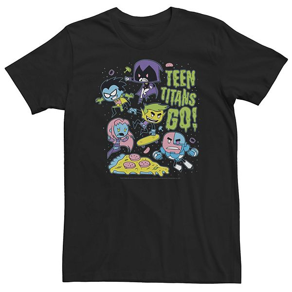 

Футболка Big & tall dc comics teen titans go! group shot neon portrait Licensed Character