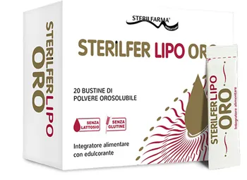 

Sterilfarma Sterilfer Lipo Gold Железосодержащая добавка 20 пакетиков