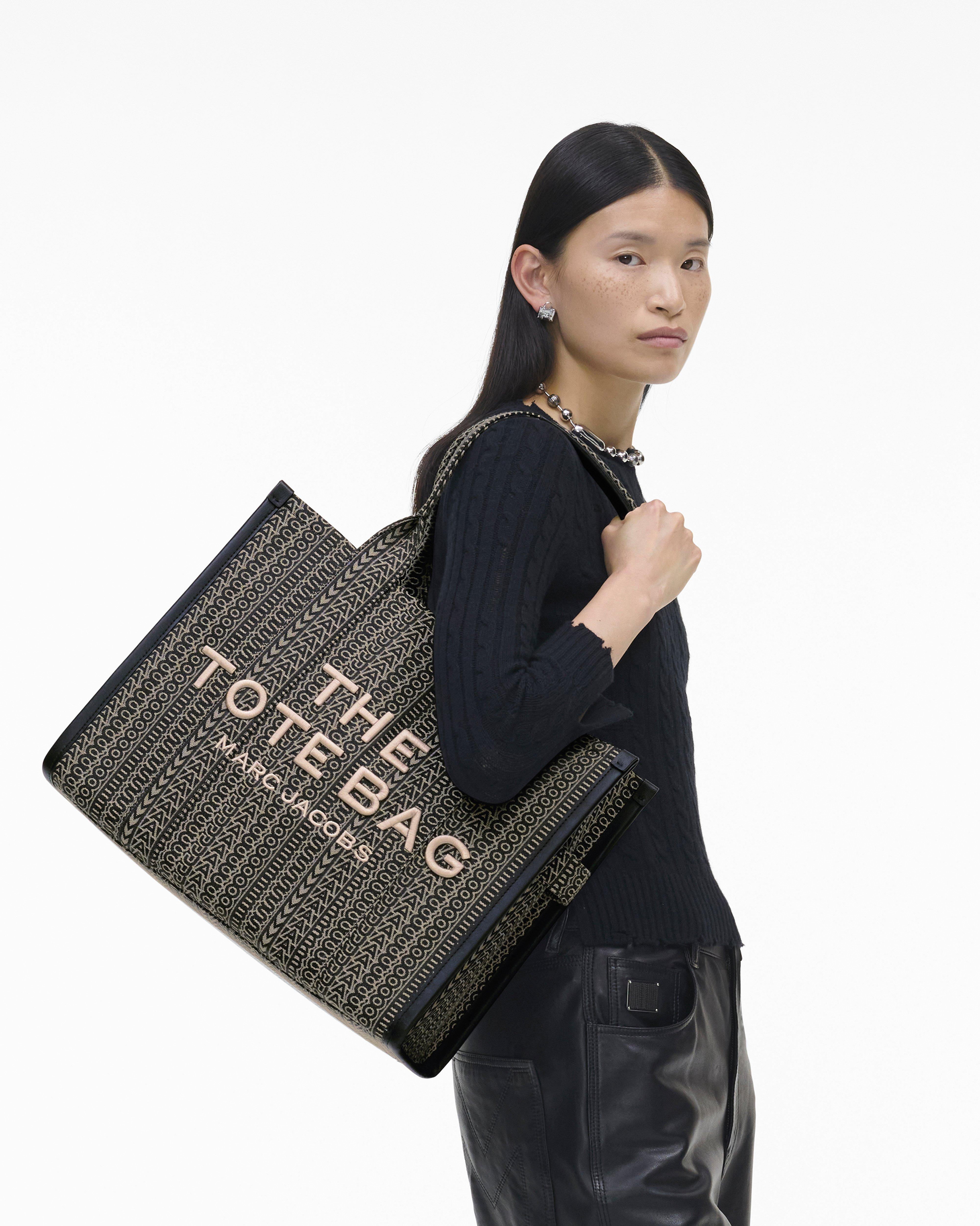 Большая сумка-тоут с монограммным жаккардом Marc Jacobs, цвет Beige Multi — фото 2