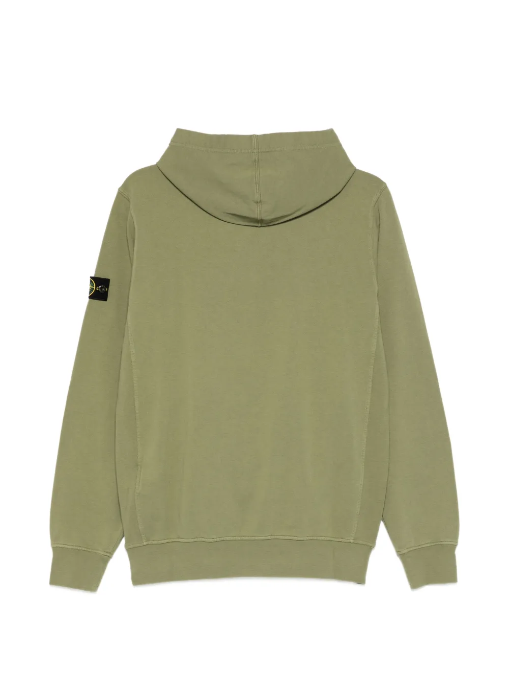 Худи с нашивкой-логотипом Stone Island Junior, зеленый — фото 2