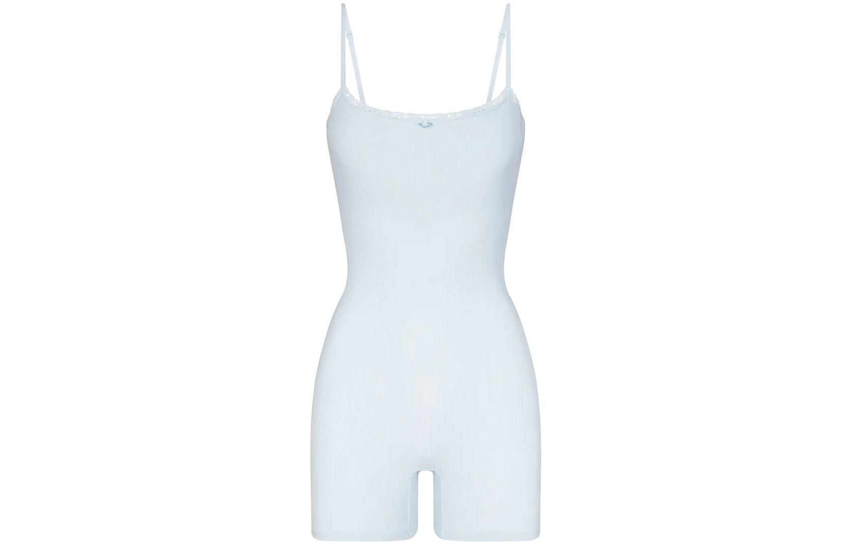 

Комбинезон SKIMS Wedding Dress Series SOFT LOUNGE LACE ONESIE для женщин CELESTE/Небесно-голубой