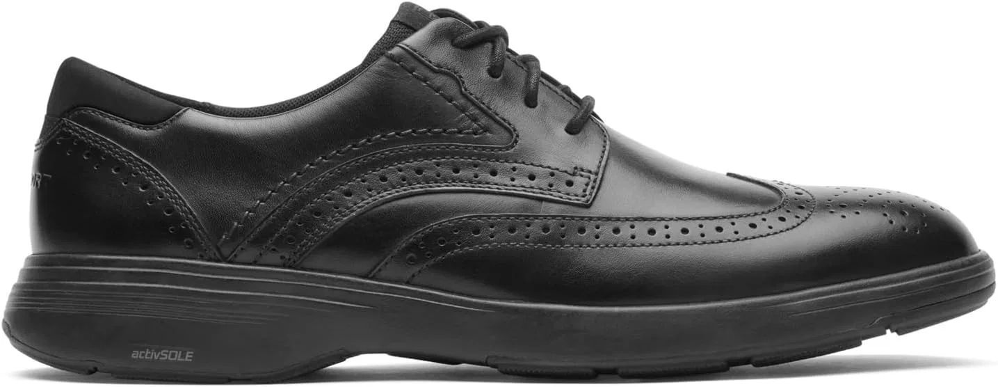 Мужские оксфорды Rockport Noah Wingtip, Black — фото 3