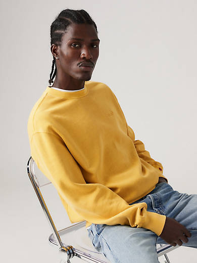 

Аутентичная толстовка с круглым вырезом Levi's, цвет Ochre - Yellow