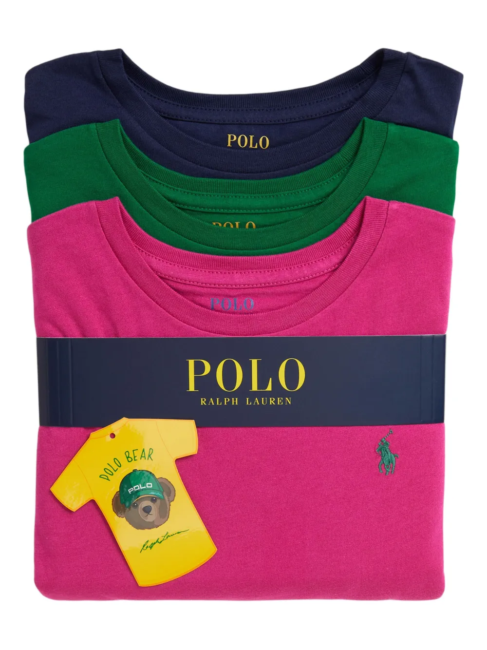 

Комплект из лонгсливов POLO RALPH LAUREN KIDS, розовый