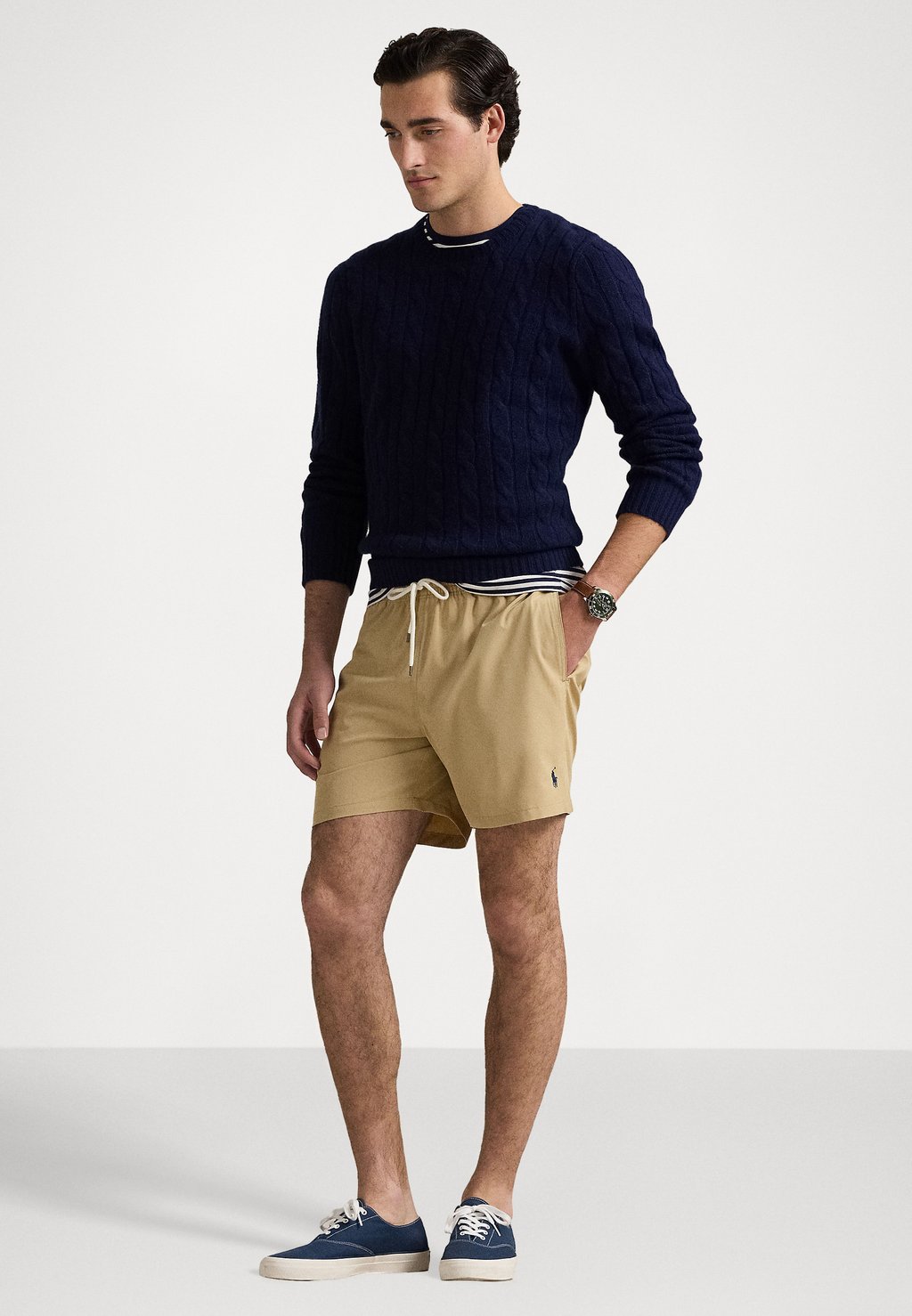 Пляжные шорты 14.6 CM TRAVELLER CLASSIC SWIMMING TRUNK Polo Ralph Lauren, бежевый — фото 2