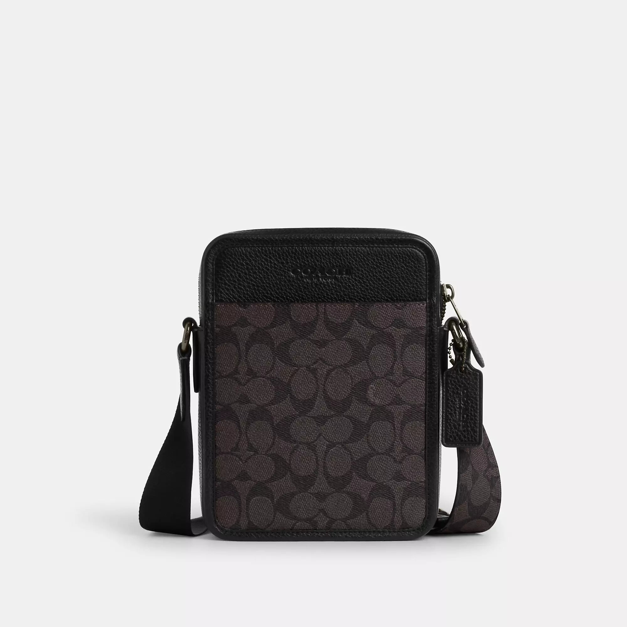 

Сумка через плечо Sullivan из фирменной ткани Coach Outlet, орех/черный