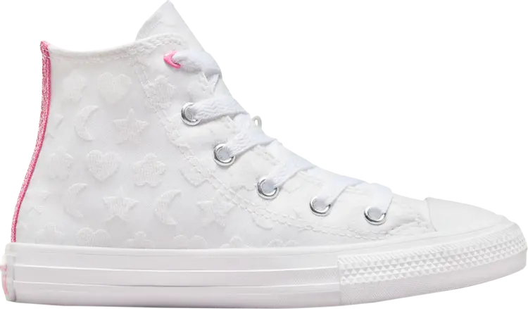 

Кроссовки Chuck Taylor All Star High PS 'Sparkle - White', белый