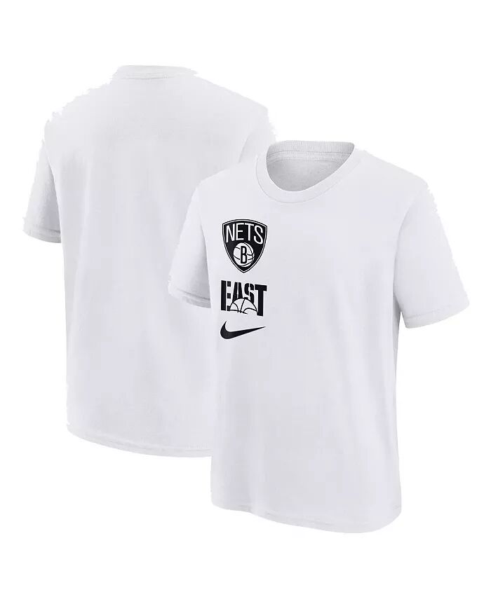 

Футболка Big Boys and Girls White Brooklyn Nets Vs Block Essential Nike