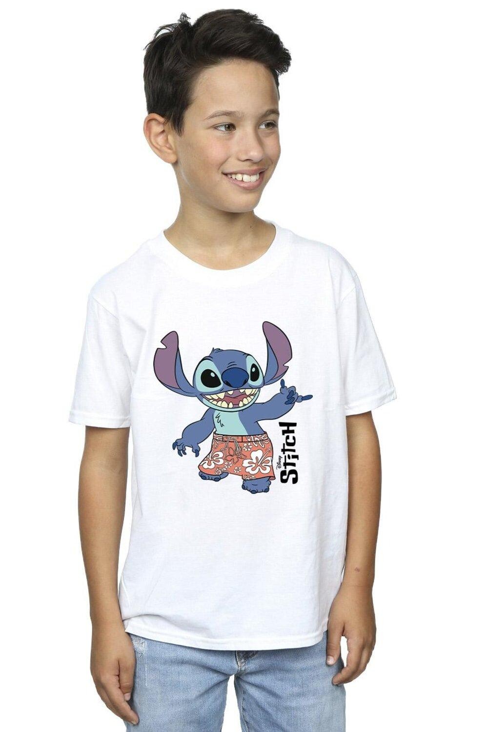 

Футболка-шорты-бермуды Lilo & Stitch Disney, белый