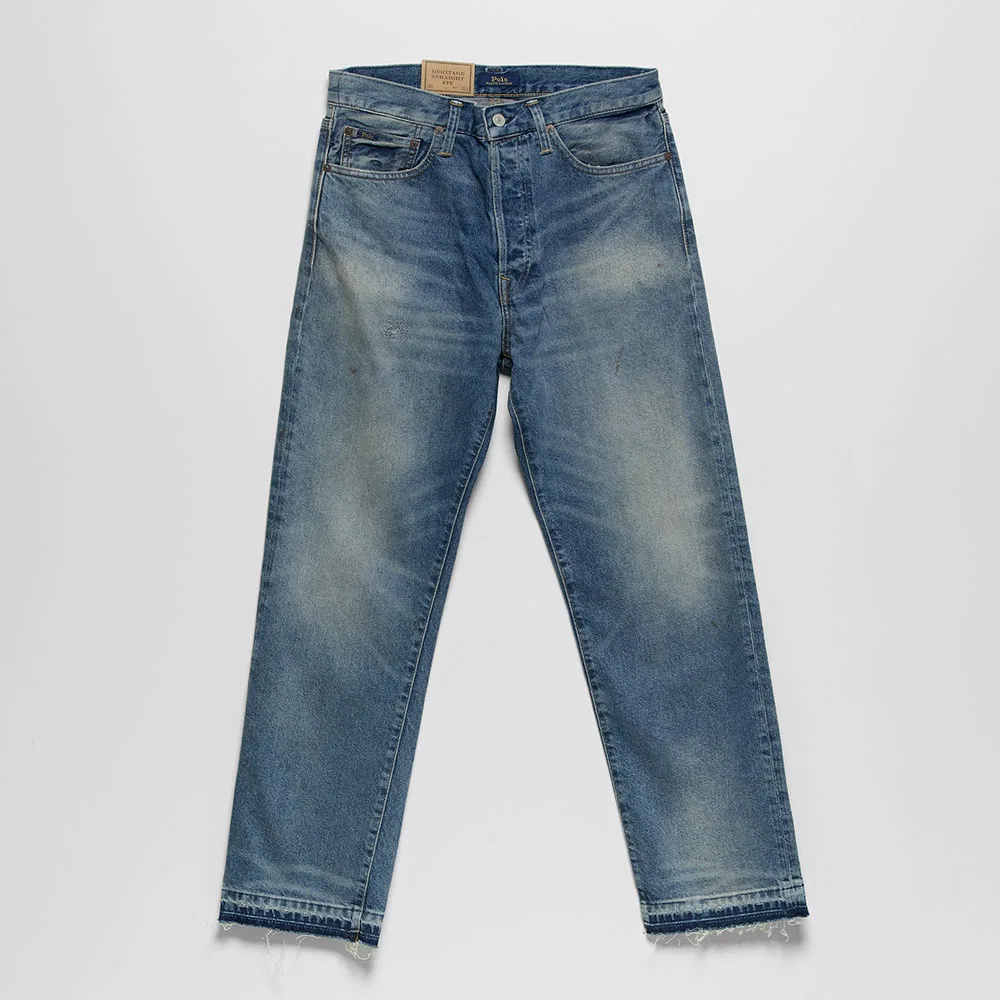 Мужские прямые джинсы Polo Ralph Lauren Heritage, синие