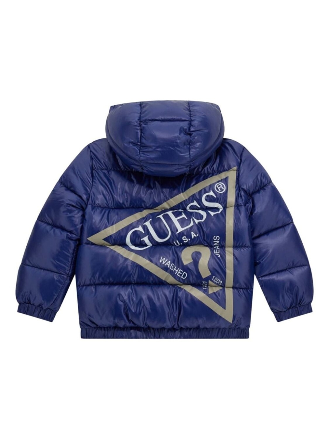 

Guess kids куртка-пуховик с логотипом, синий