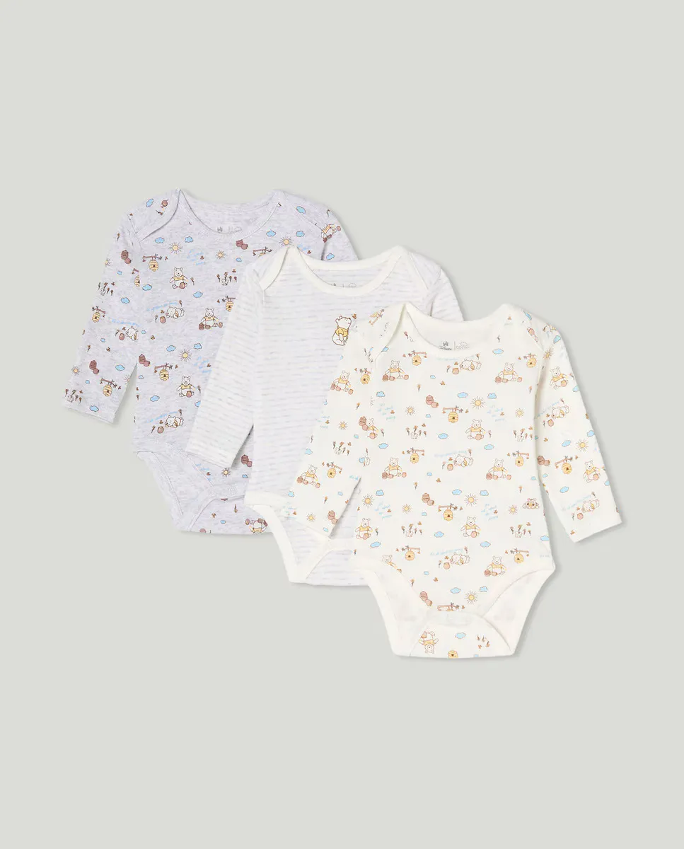 

Комплект из трех боди для мальчика Cotton Juice, мультиколор