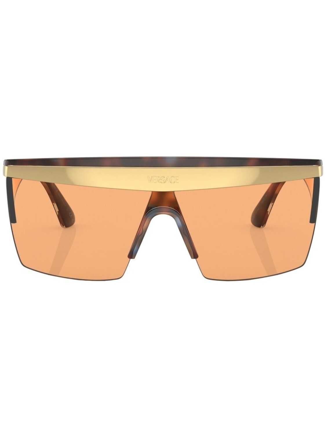 

Солнцезащитные очки в квадратной оправе Versace Eyewear, оранжевый