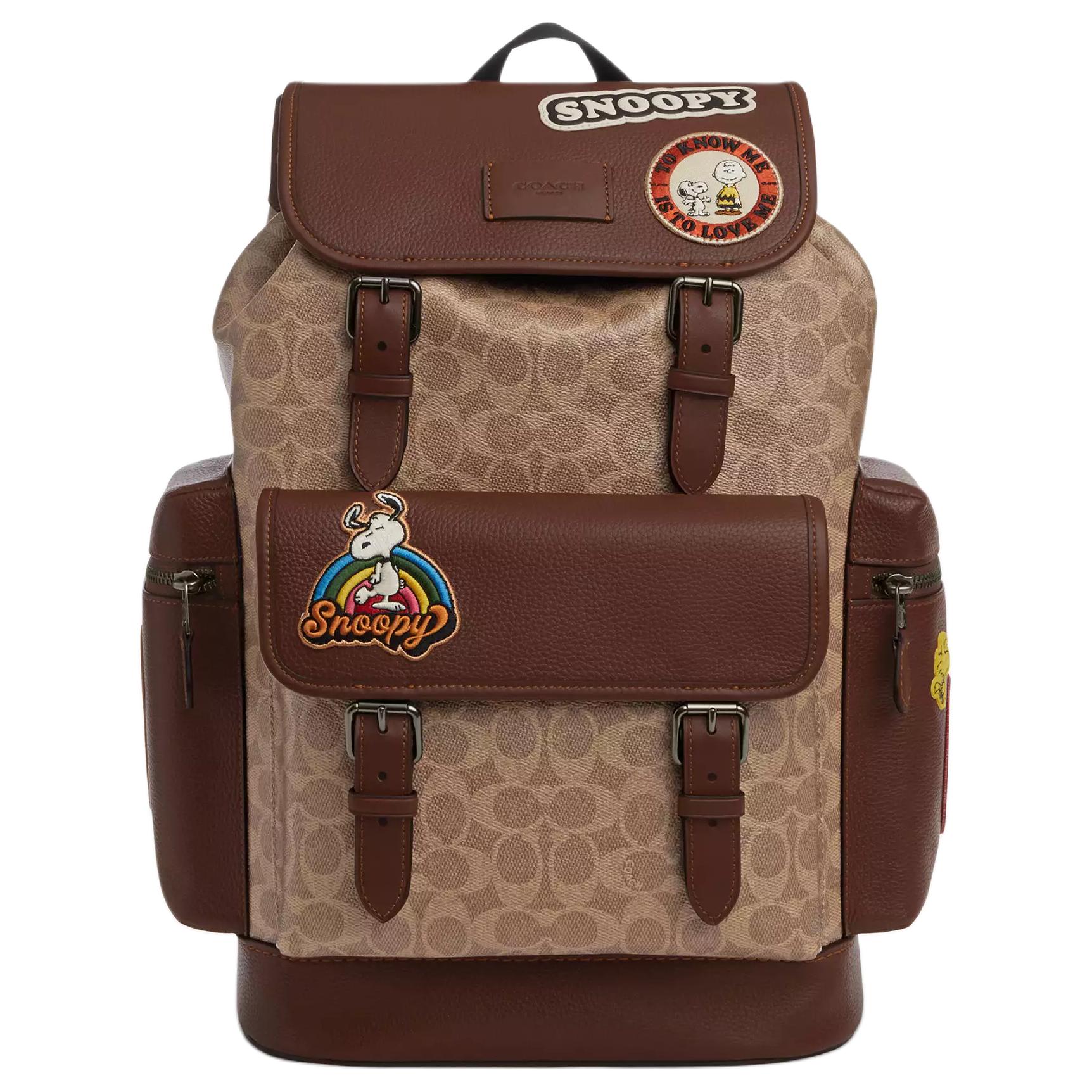 

COACH Рюкзак из спилка в коллаборации с PEANUTS для мужчин Охра